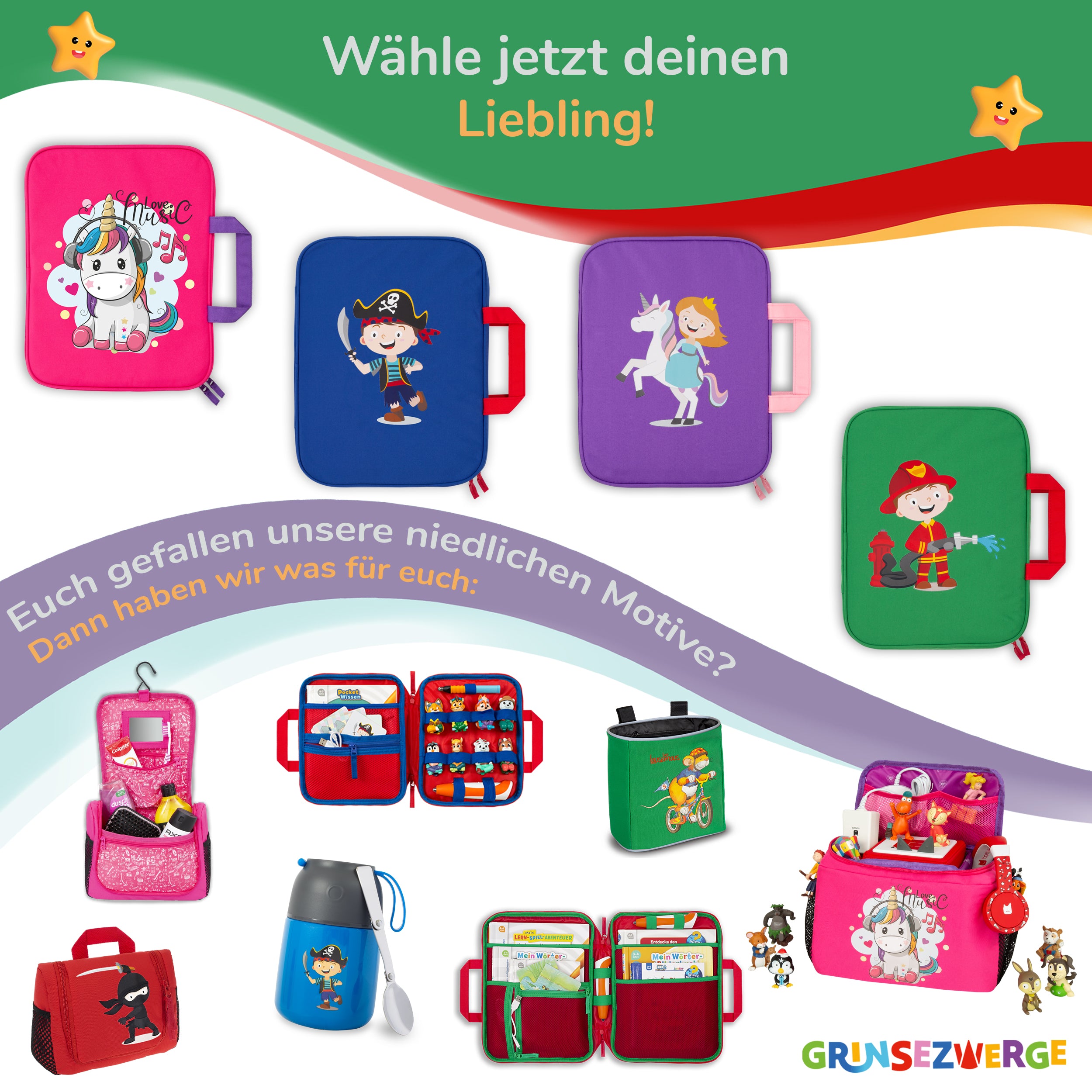 edurino aufbewahrung Edurino Tasche (kompakt) – GRINSEZWERGE