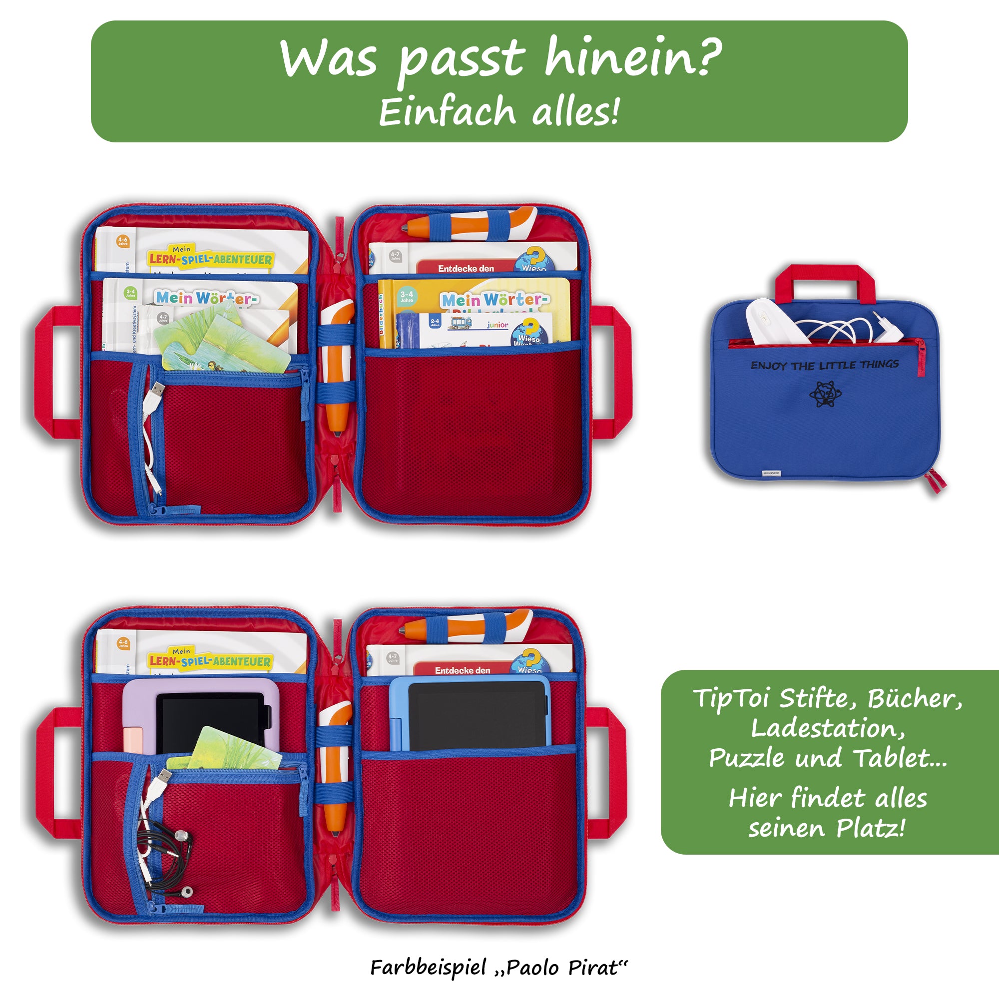 tiptoi aufbewahrung Hochwertige Tasche für TipToi Stift, Bücher und Zubehör